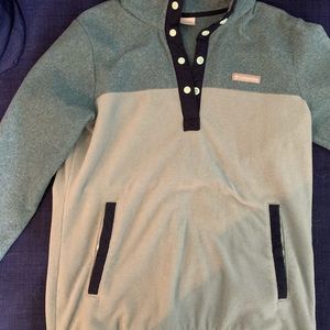 Teal Columbia fleece pullover